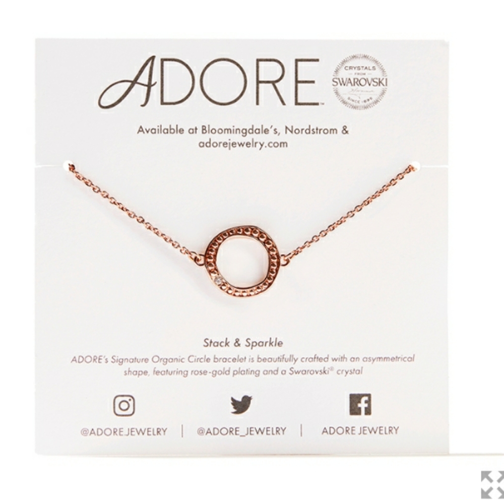 Adore by Swarovski Circle Rose Gold Bracelet